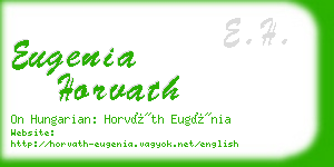 eugenia horvath business card